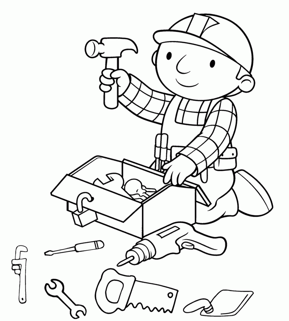 Free Tool Box Coloring Page Download Free Tool Box Coloring Page Png