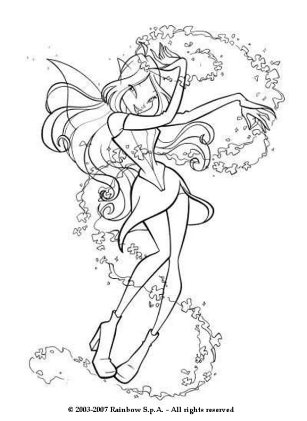 WINX CLUB coloring pages : 74 online toy dolls printables for girls