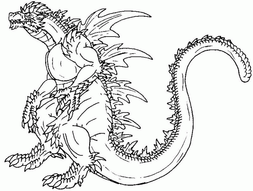 Printable Coloring Free Printable Godzilla Clip Art Library