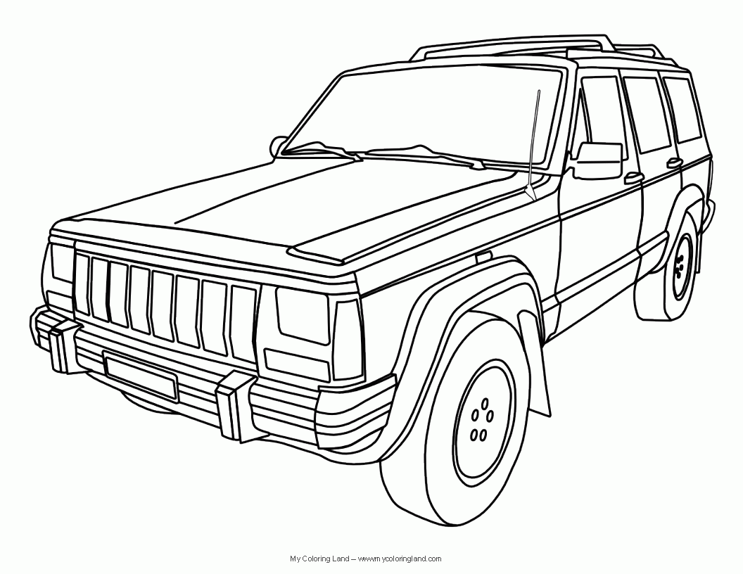 jeep cherokee coloring pages   Clip Art Library