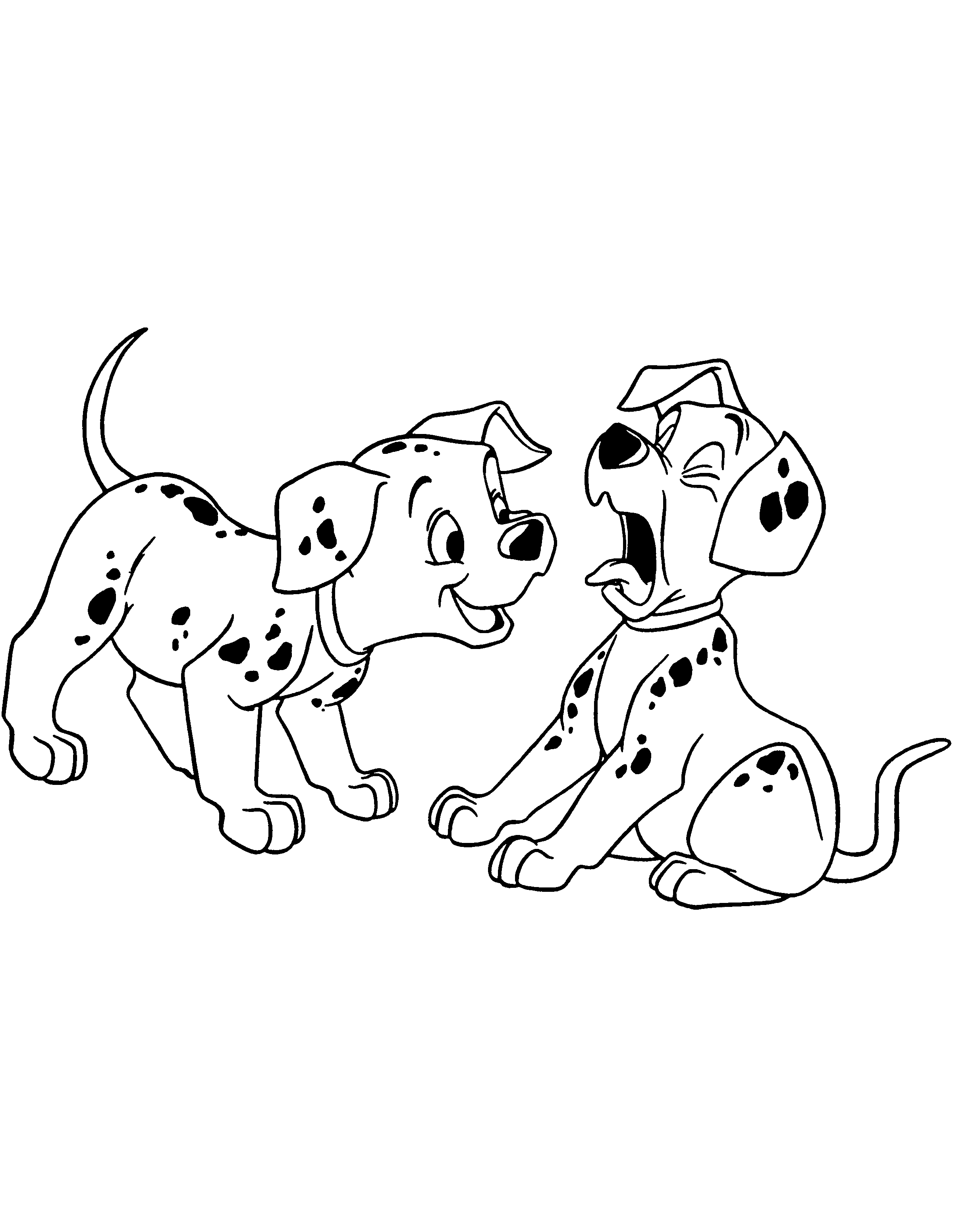 Free Dalmatian Dog Coloring Page, Download Free Dalmatian Dog Coloring