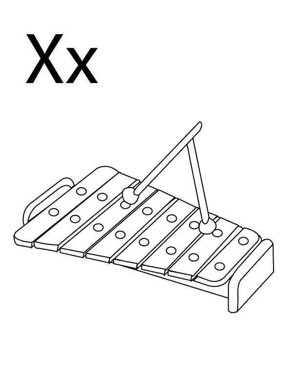 Coloring Pages - Letter-X