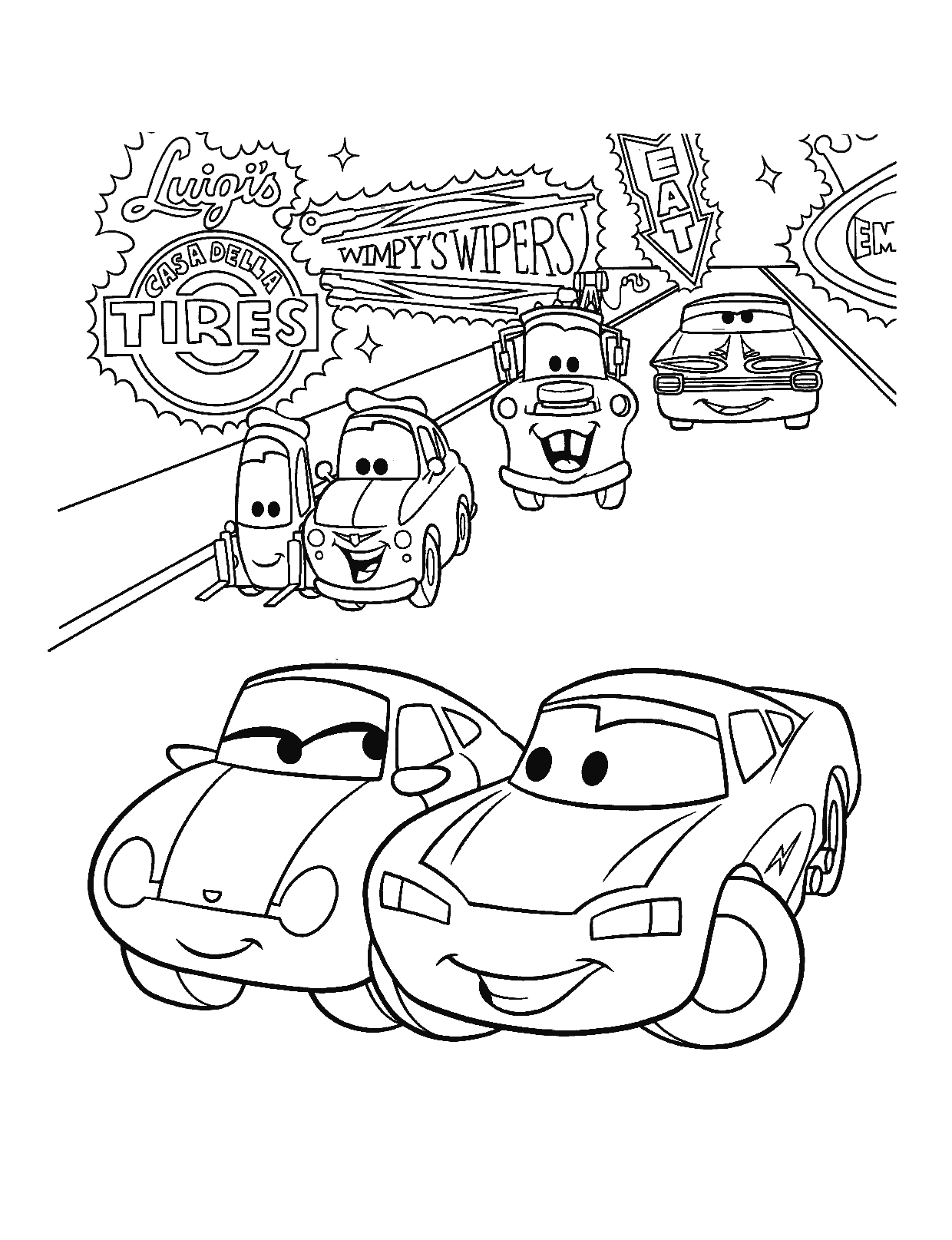 Free Disney Cars Coloring Pages , Download Free Disney Cars ...