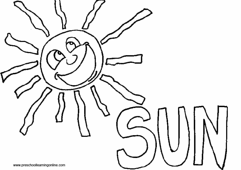 Free Weather Coloring Pages Preschool, Download Free Weather Coloring