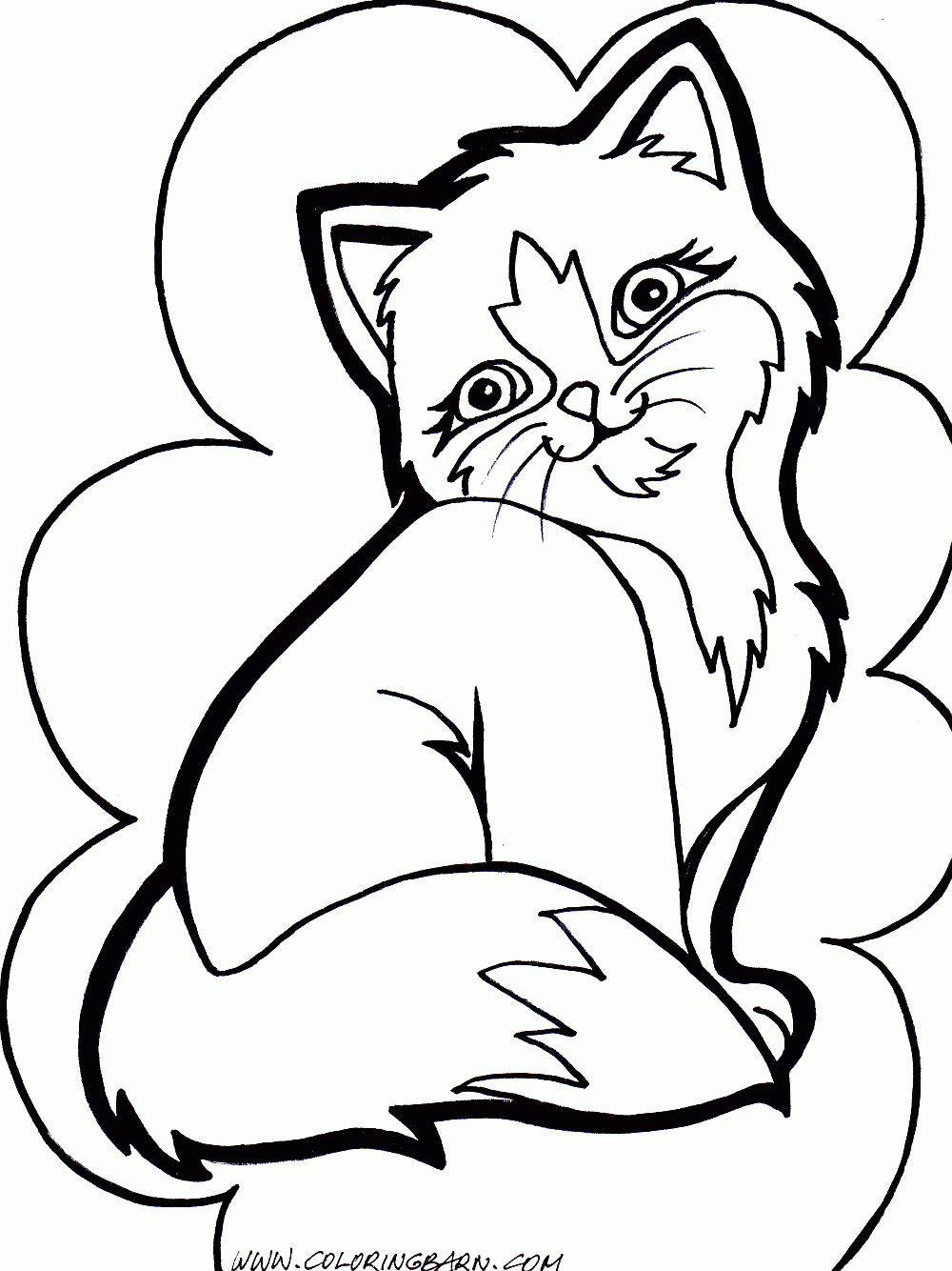 Free Cat And Kitten Coloring Page, Download Free Cat And Kitten