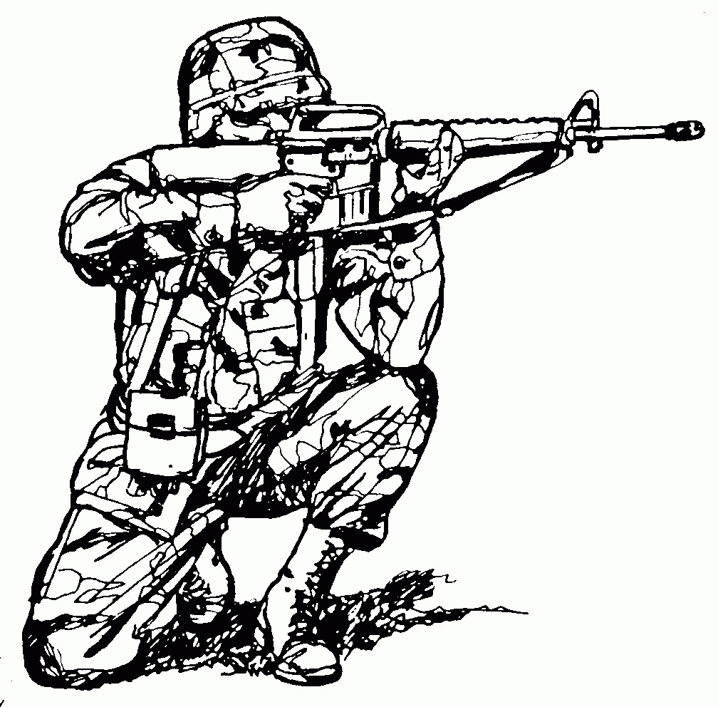 Free Army Soldier Coloring Page, Download Free Army Soldier Coloring