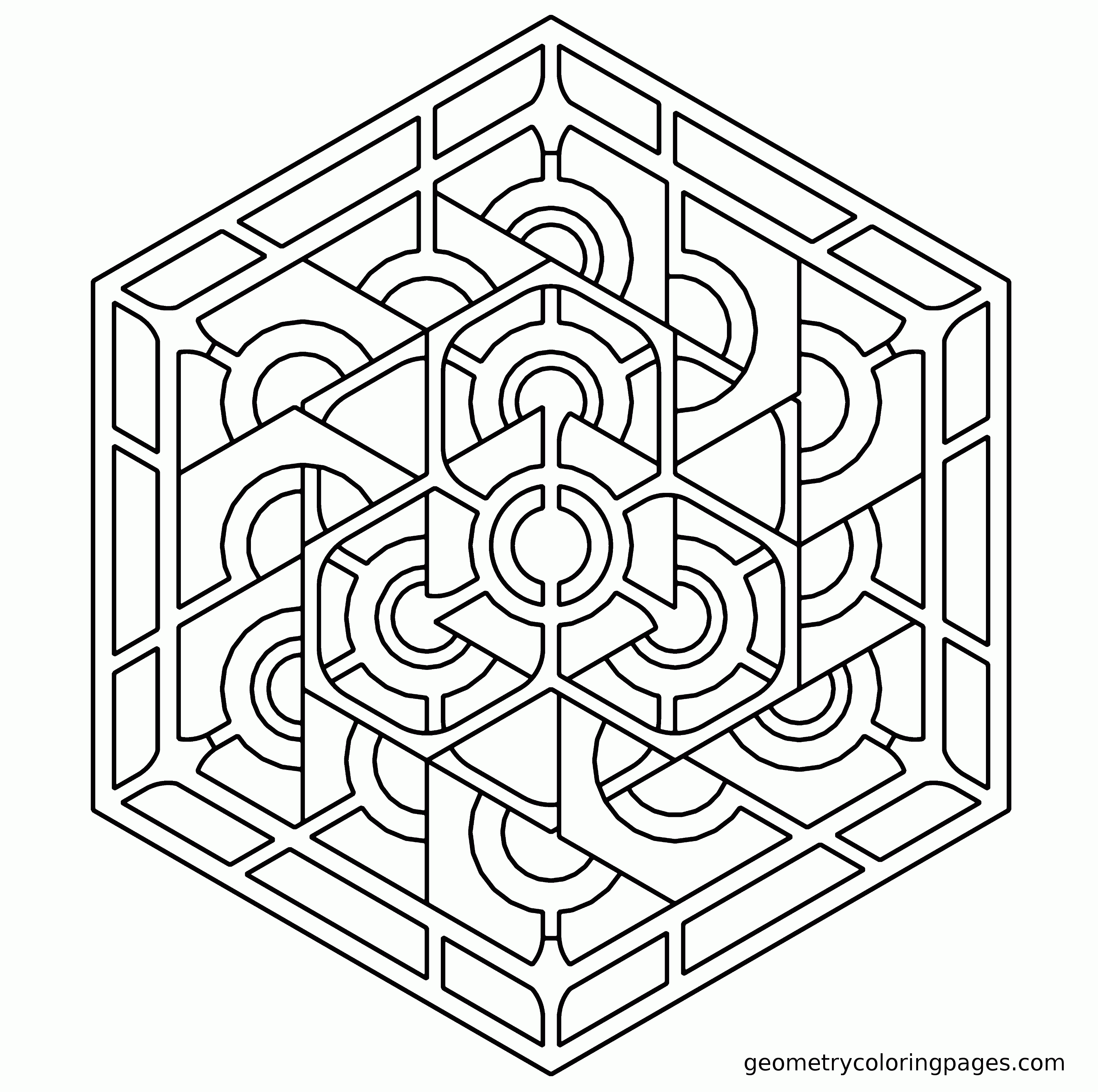 Free Advanced Geometric Coloring Pages Download Free Advanced