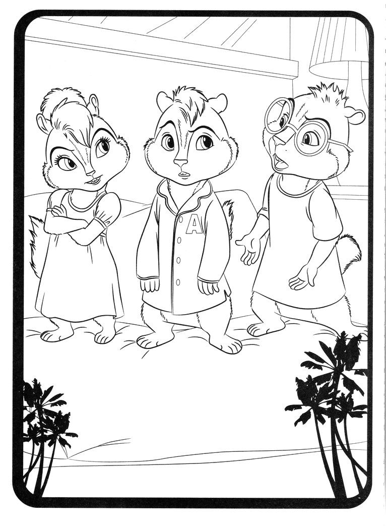 alvin and the chipmunks chipwrecked coloring pages   Clip Art Library