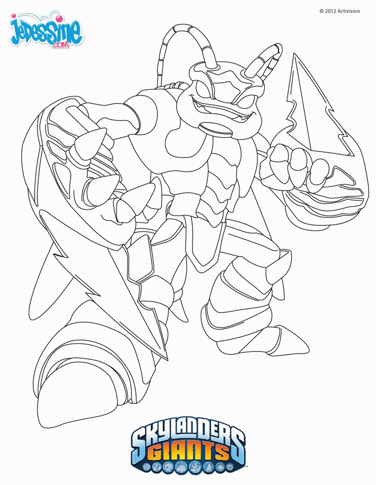 Skylander Giant | Coloring Pages for Kids and for Adults