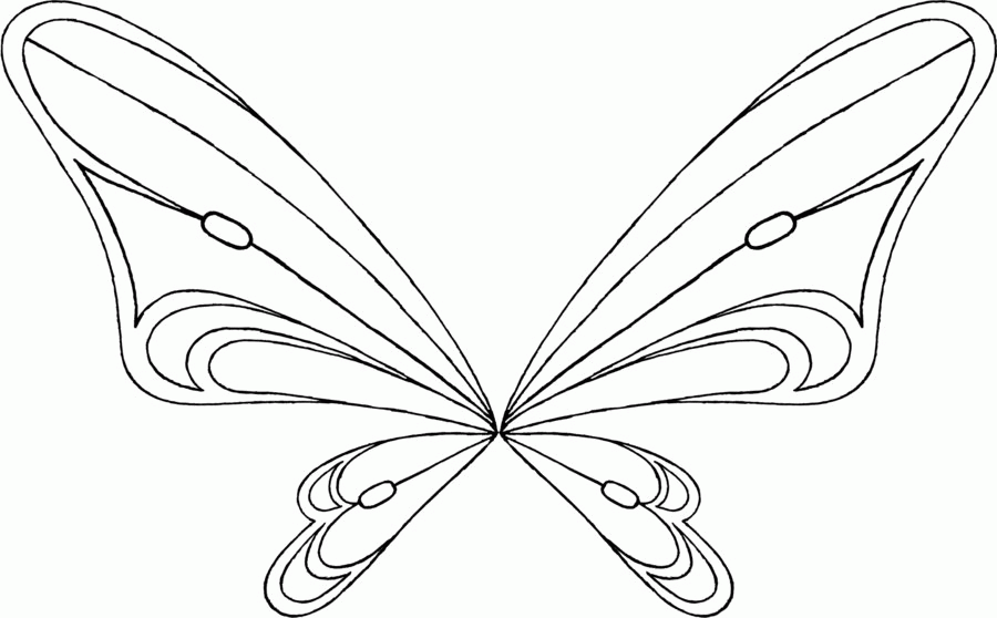 Fairy wing coloring pages download and print for free
