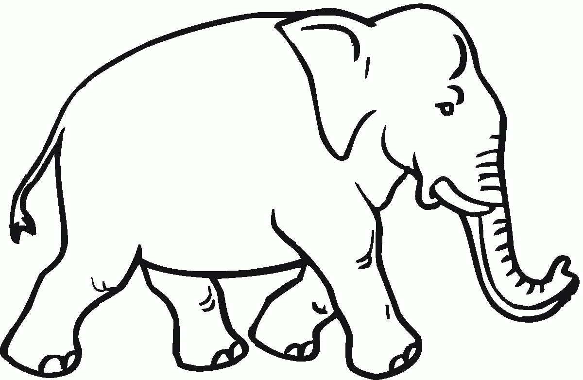 Free Indian Elephant Coloring Page, Download Free Indian Elephant