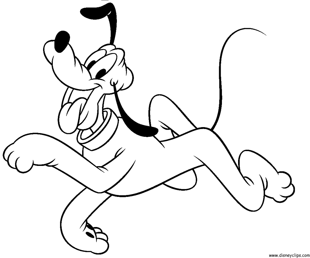 coloring pages disney baby pluto