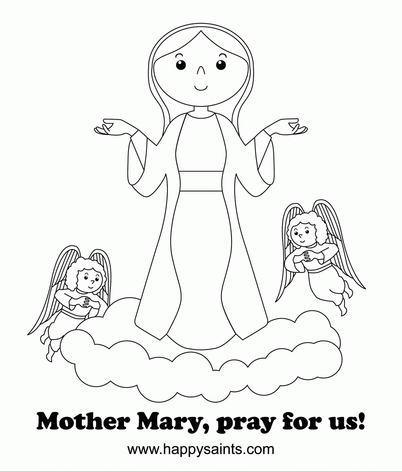 Free Blessed Mary Coloring Pages Download Free Blessed Mary Coloring Pages Png Images Free Cliparts On Clipart Library