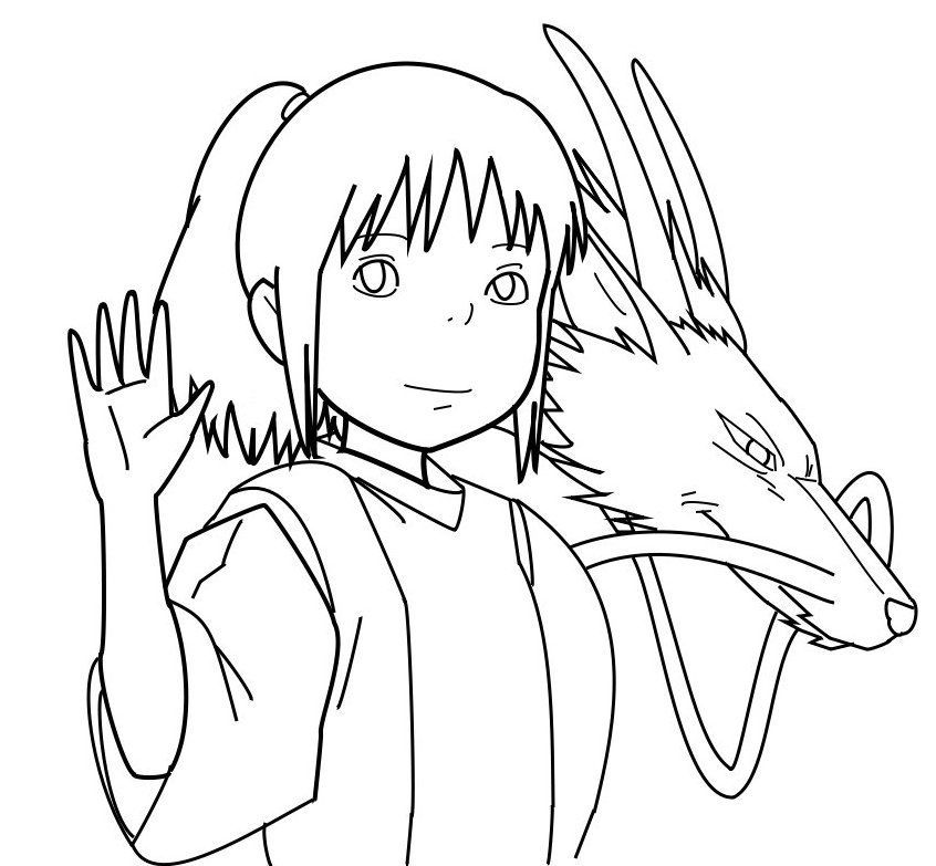 spirited away coloring pages - Clip Art Library.