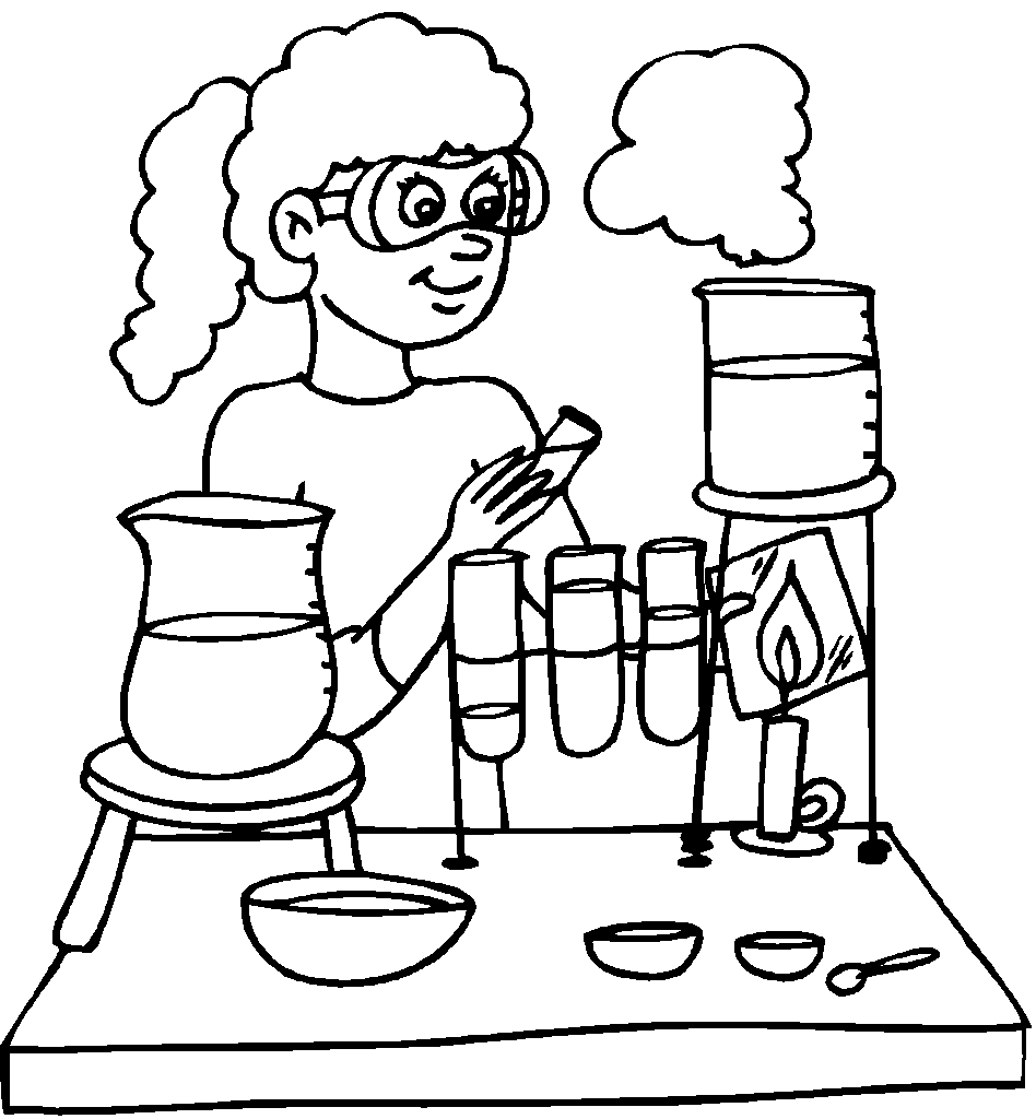 Science Lab | Coloring Pages for Kids and for Adults