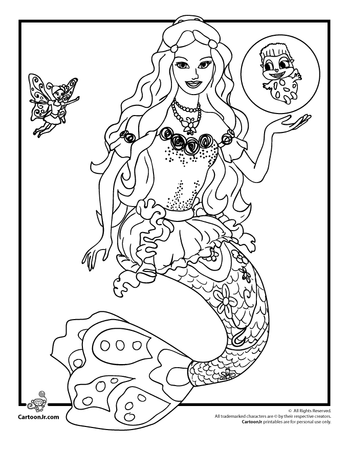 kids coloring pages barbie - Clip Art Library
