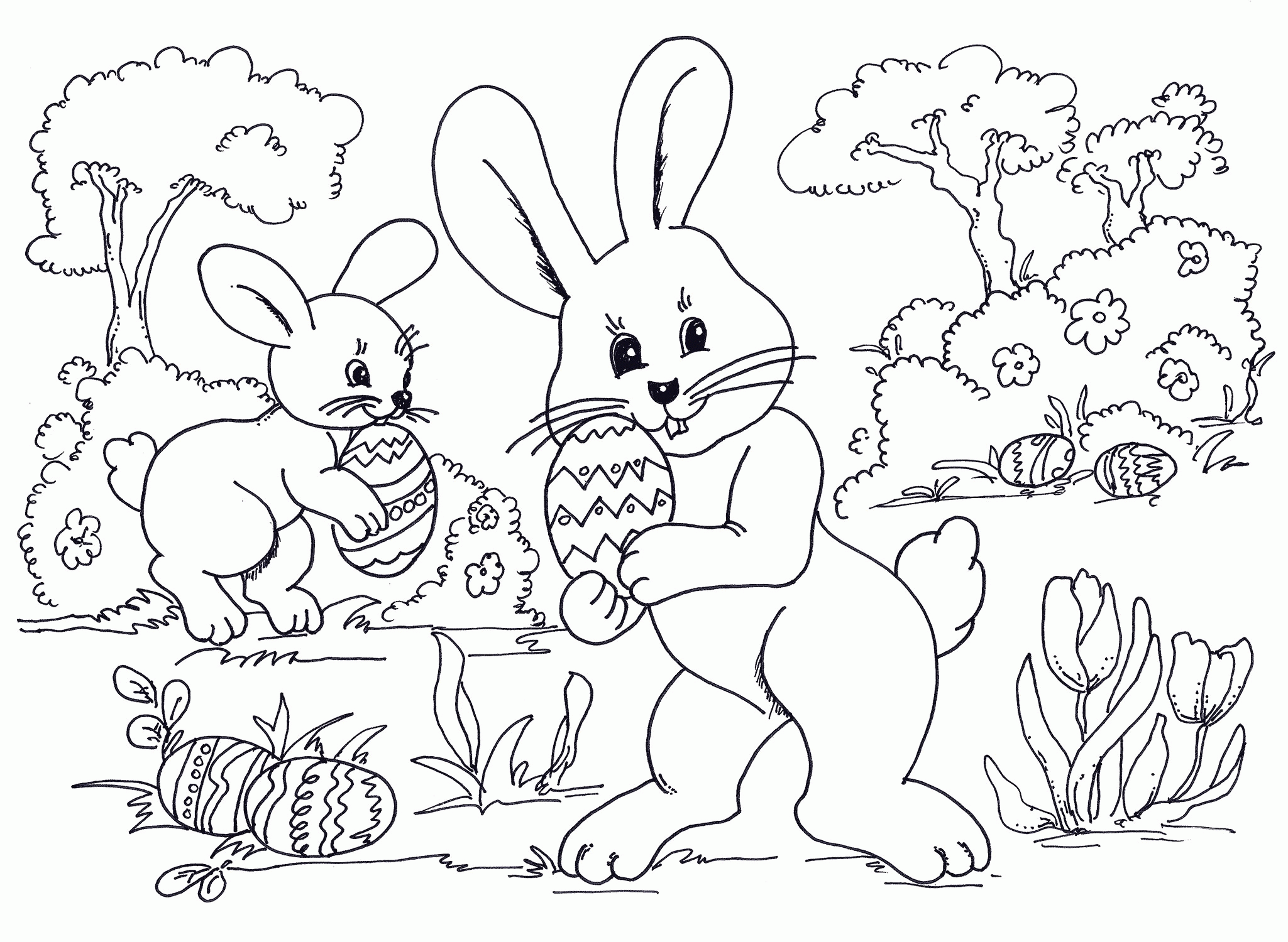 easter coloring pages for kids   Clip Art Library