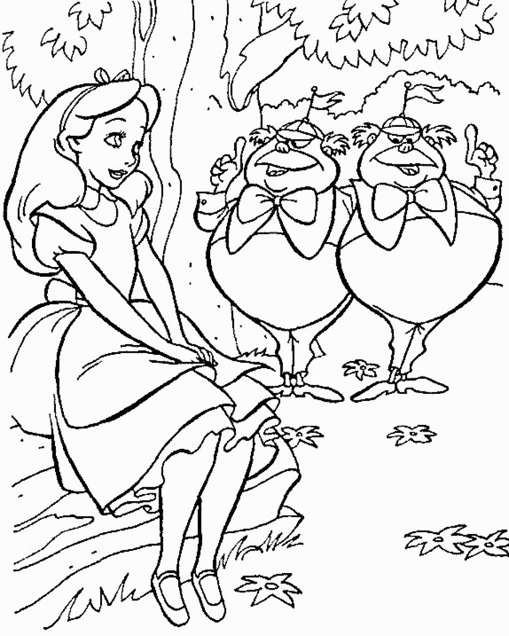 Free Free Alice In Wonderland Coloring Pages, Download Free Free Alice