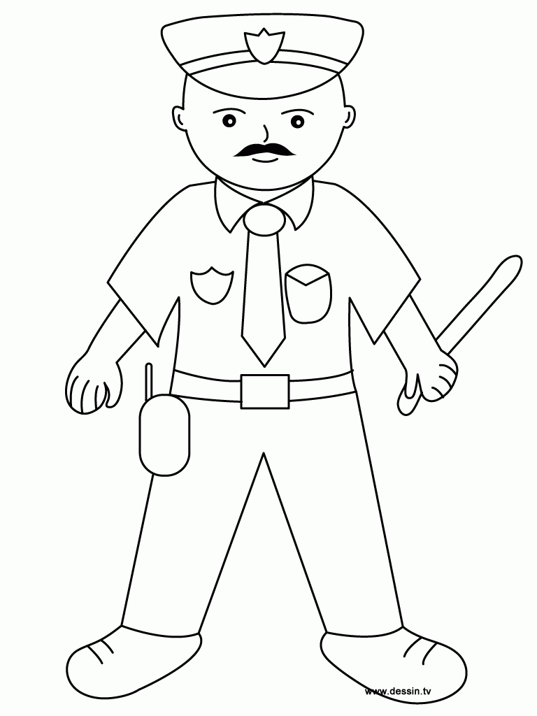 Police coloring pages to print | veupropia.org