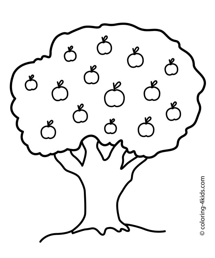 Apple Leaves Coloring Page | Coloring Pages For All Ages