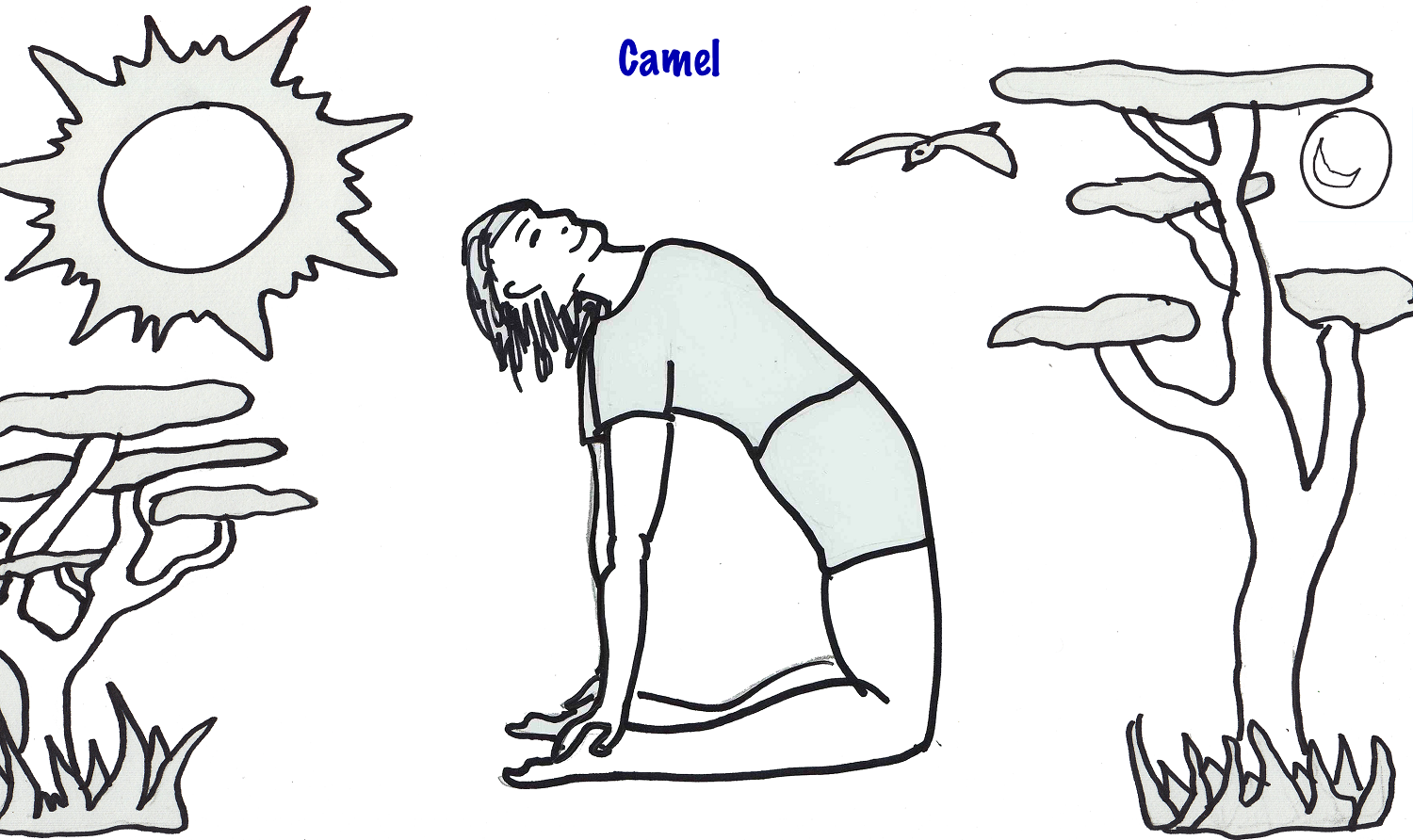 Yoga Coloring Pages for Kid Sport Introduction | Dear Joya