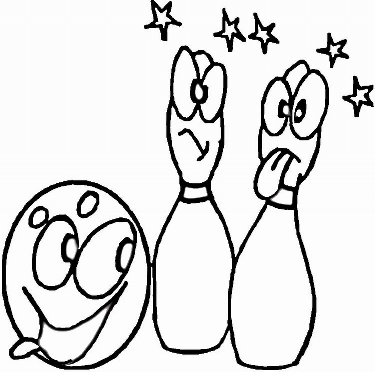 Bowling Coloring Pages � Birthday Printable