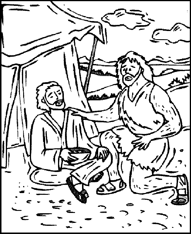 Esau And Jacob | Coloring Pages for Kids and for Adults