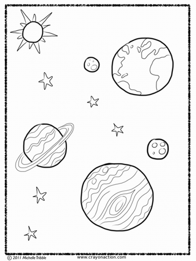 Planet Coloring Page Planets Coloring Pages Printable Coloring