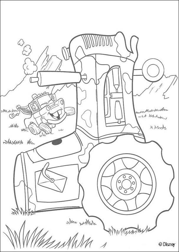 Cars 2 Characters Coloring Pages