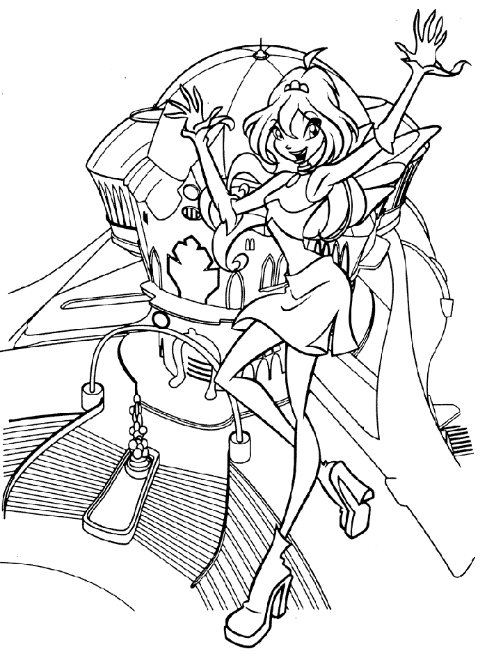 Winx Club| Coloring Pages for Kids Print and Color the Pictures