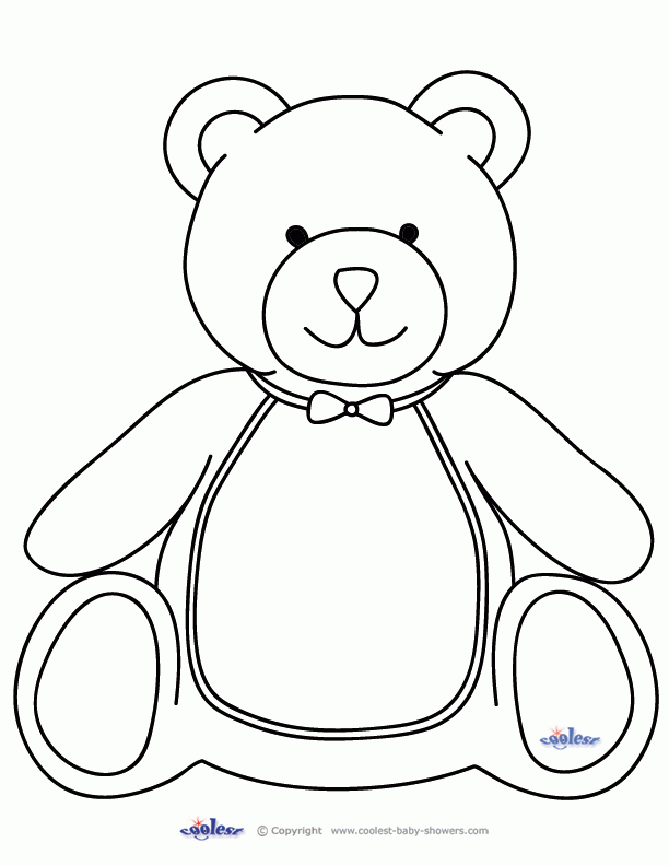 Bear Cut Out Template from clipart-library.com
