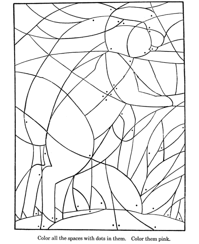 Hidden Picture Coloring Page 