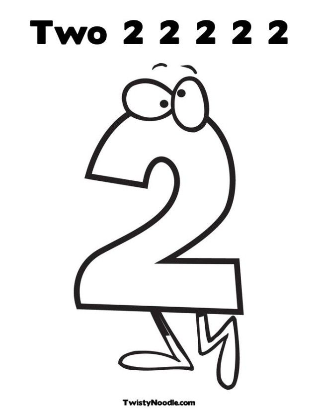number-two-for-coloring-clip-art-library