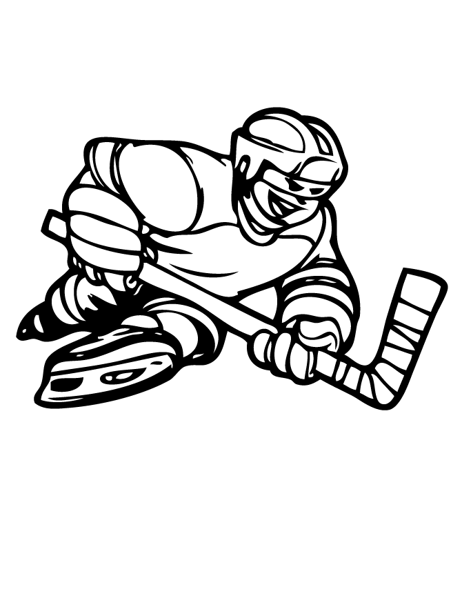 Coloring Pages Of Hockey Players Coloring Pages