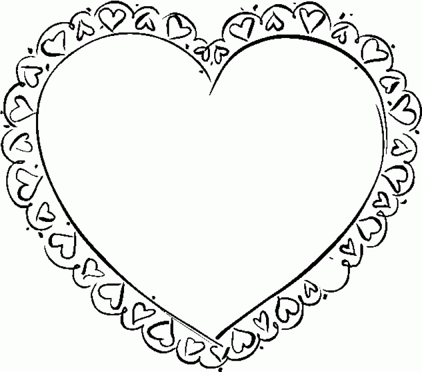 Heart| Coloring Pages for Kids- Printable Coloring Sheets