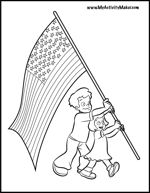 Flag Day Coloring Pages - Coloring For KidsColoring For Kids