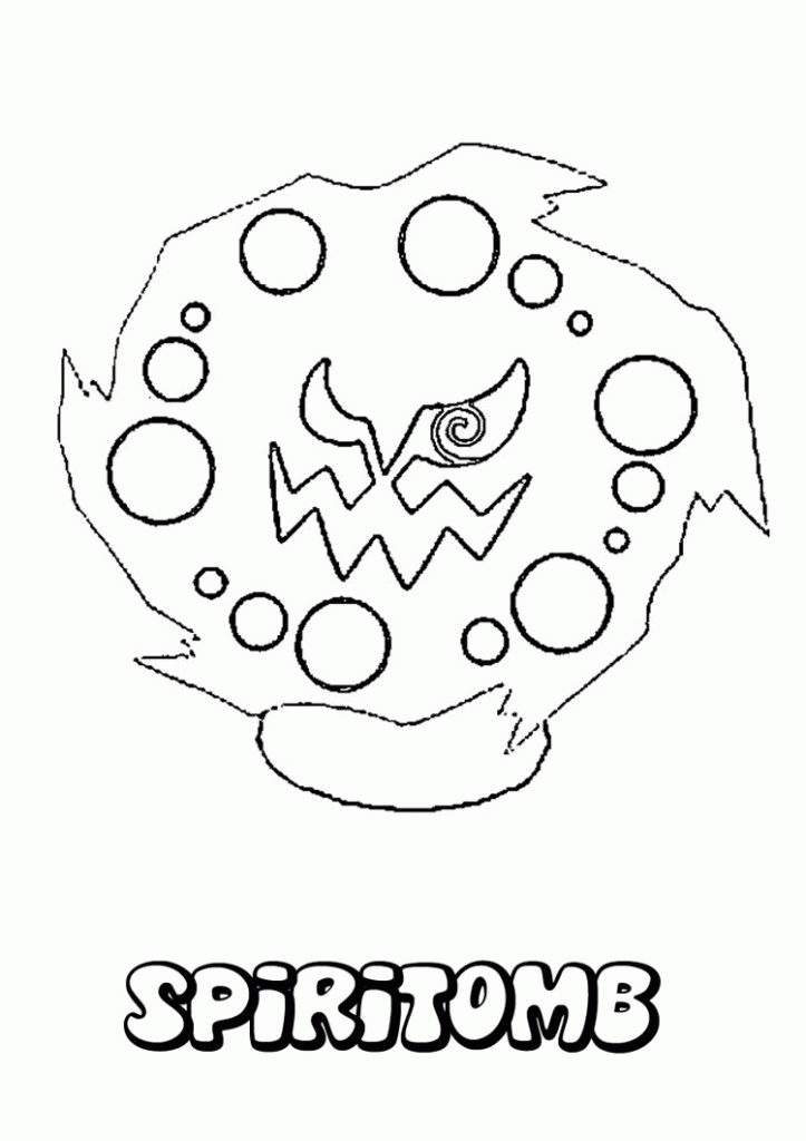 Cartoon: Ghost Pokemon Coloring Pages Spiritomb Online