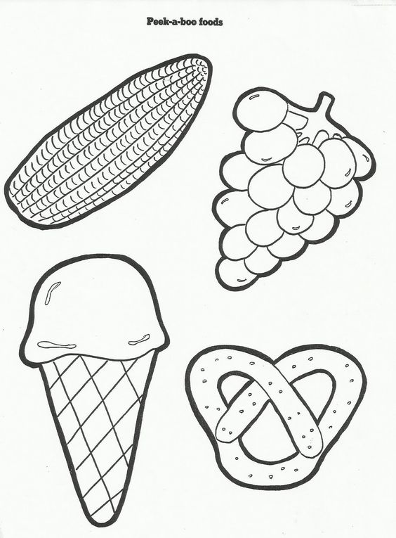 Picnic foods, Coloring pages and Coloring