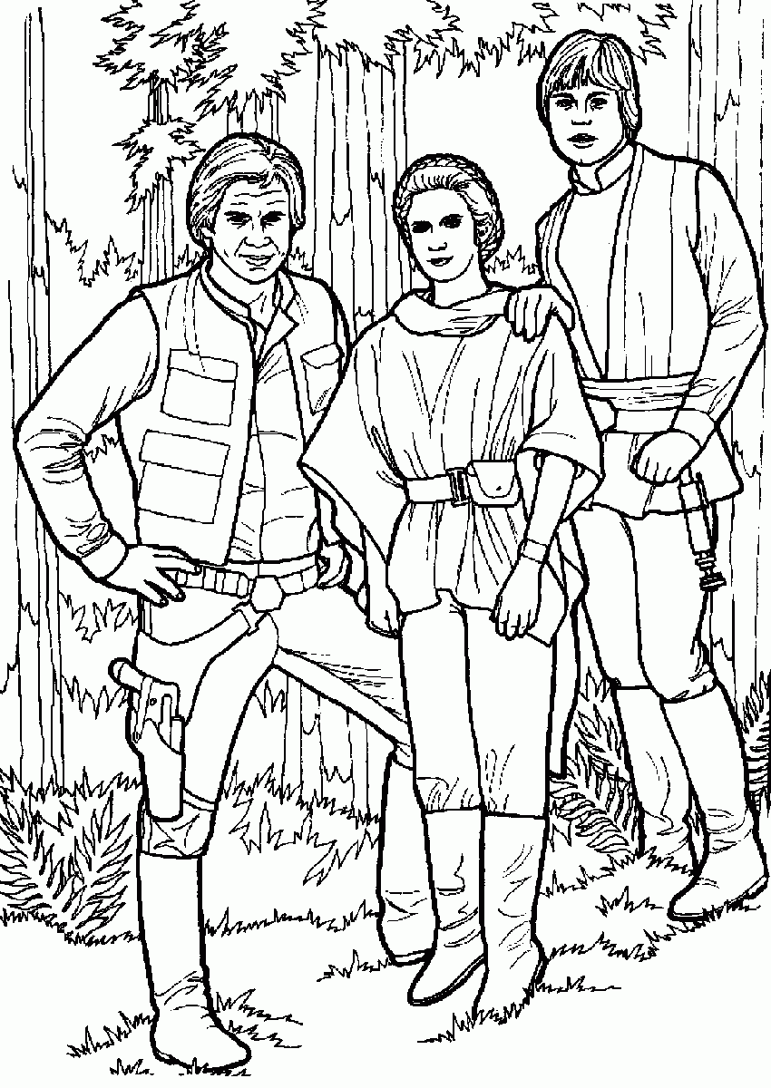 Star Wars Christmas Coloring Pages For Kids - Drawing with Crayons