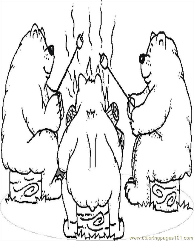 Animal Coloring Pages Camping | Coloring Pages For All Ages