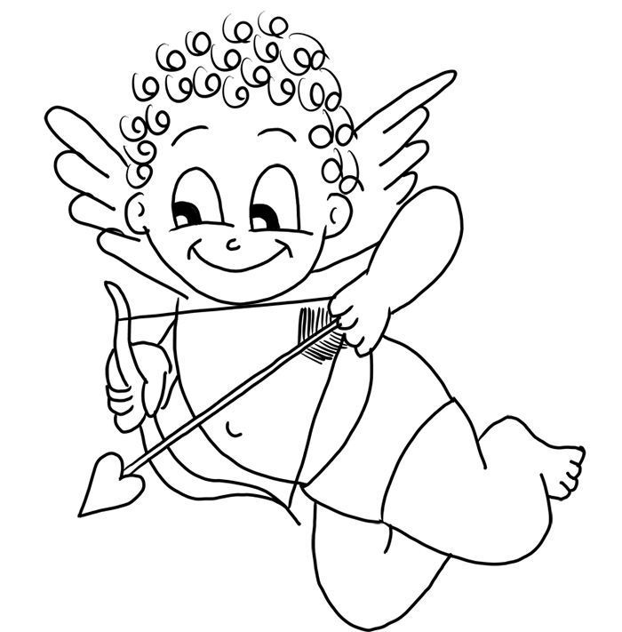 Cupid Coloring Pages and Book | Unique Coloring Pages