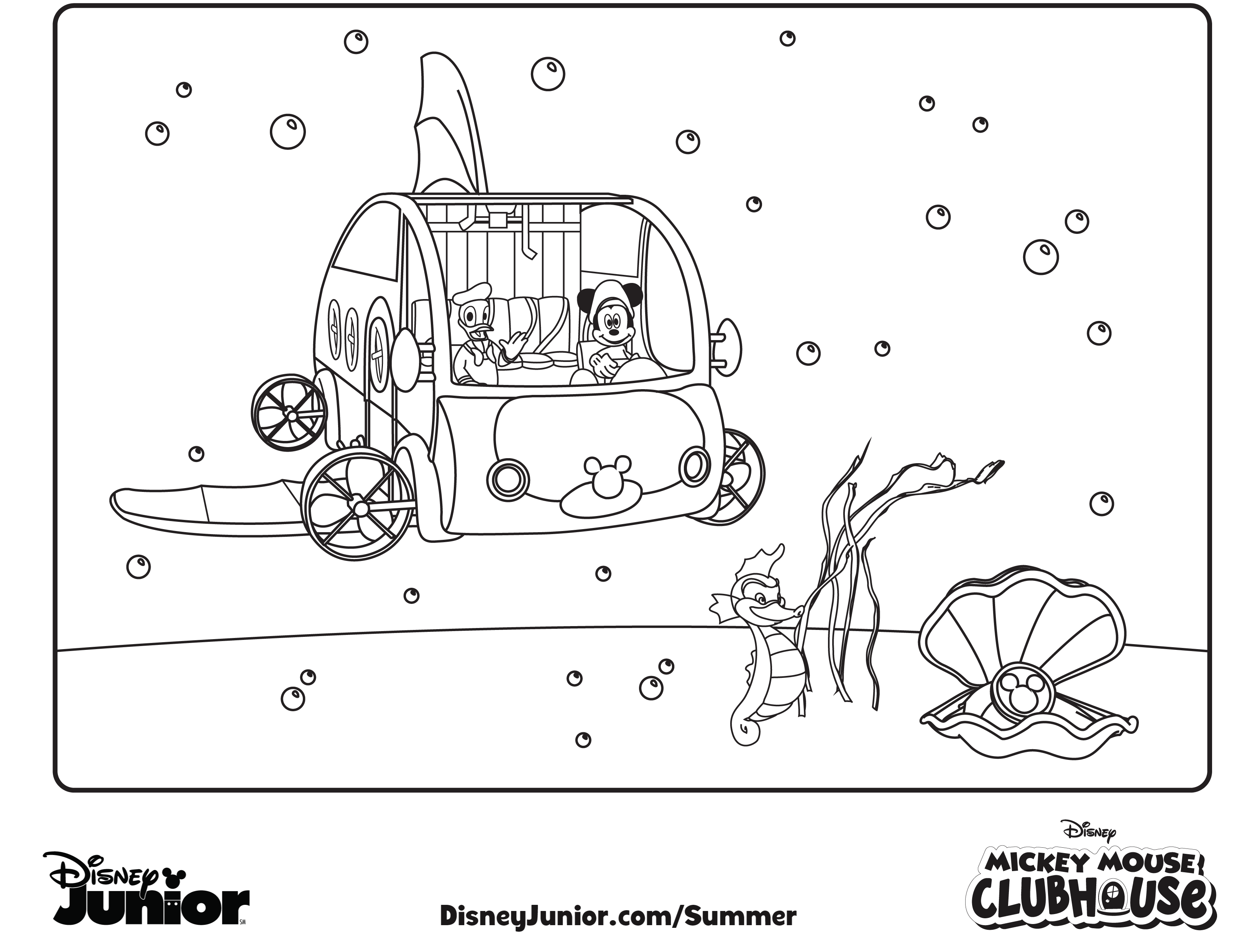 Mouse Clubhouse Coloring Pages Mickey 