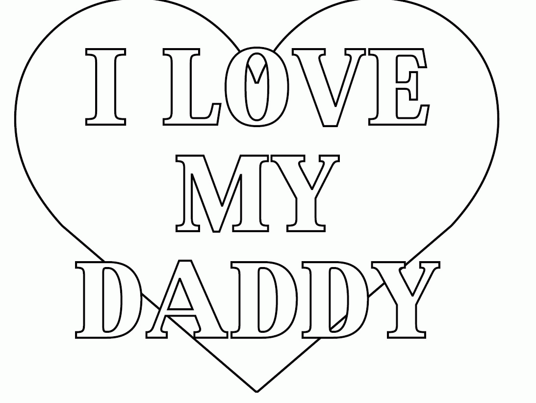 Happy Birthday Daddy Coloring Page Free Printable