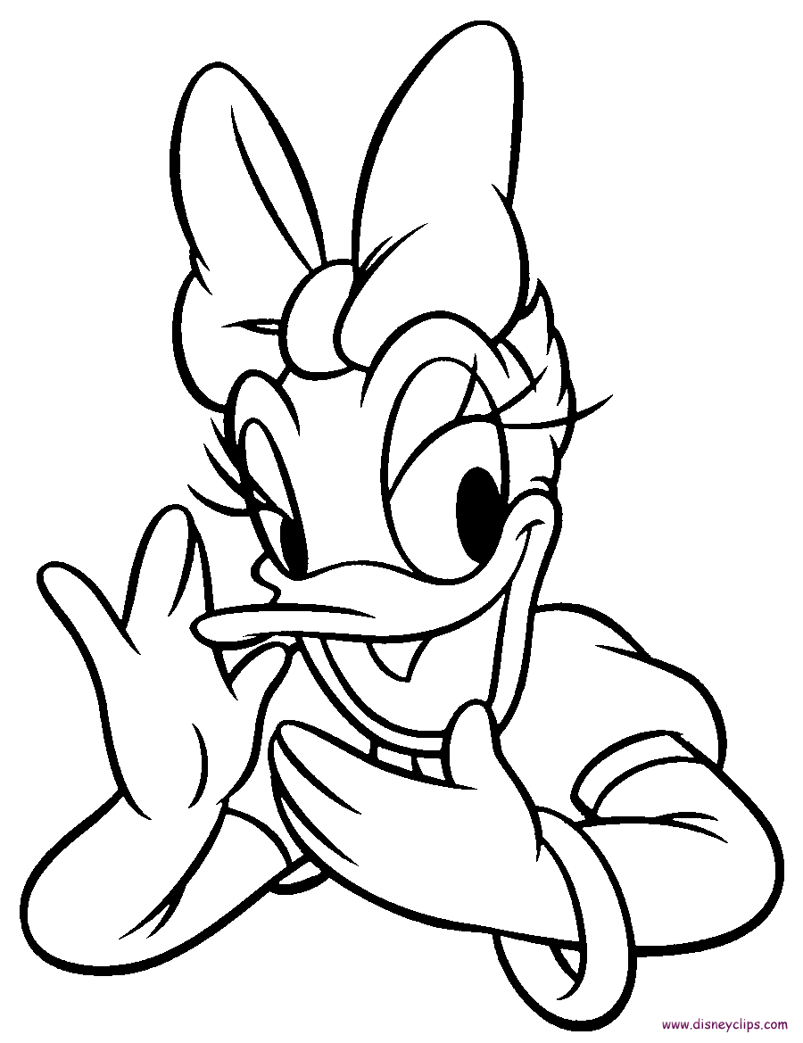 Daisy duck coloring pages to download and print for free