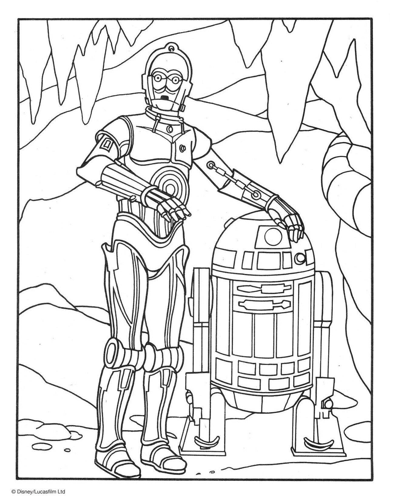 Star Wars C3po Coloring Pages Clip Art Library