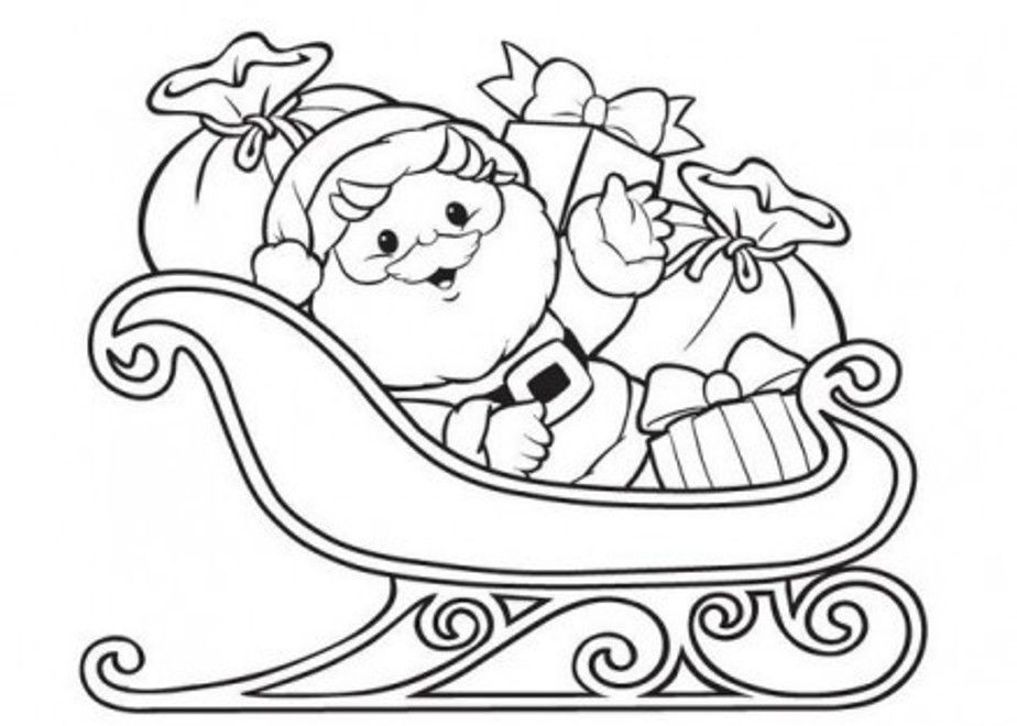 Santa Coloring Pages Free | Christmas Coloring pages