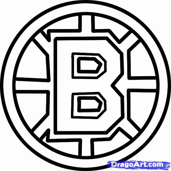 Boston Bruins Logo Coloring Page