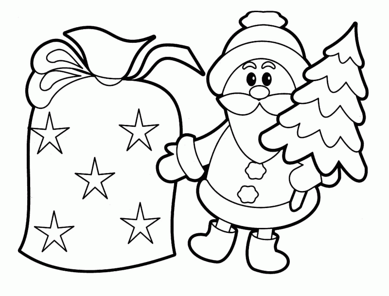 santa claus toys coloring page ffor kids � free coloring: santa