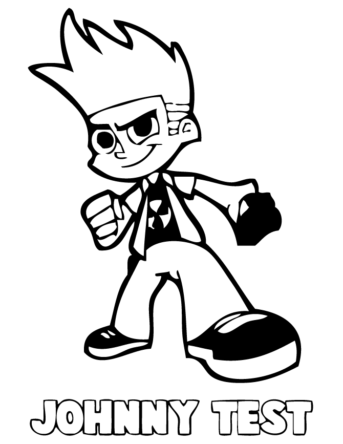 Free Johnny Test coloring pages |Clipart Library| Cool pic