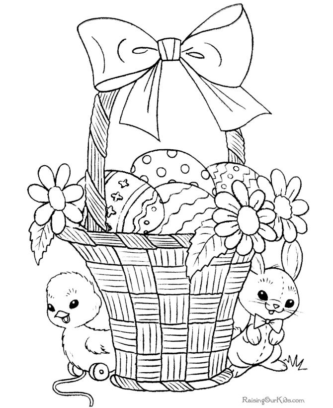 Pet Rabbit easter Coloring Pages | Coloring Pages For Child | Kids